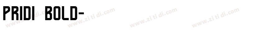 pridi bold字体转换